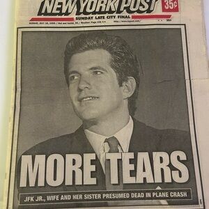 New York Post Vintage newspaper, 126 pages commemorating JFK Junior